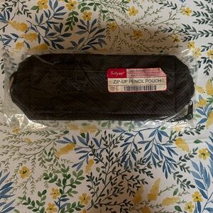 Black Zip-Up Pencil Pouch